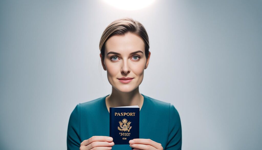 artificial lighting for passport photos